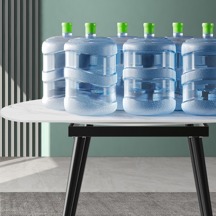 Contemporary Sintered Stone Dining Table Round Dining Table with 4 Legs Clearhalo ' dining_table' 'Dining Tables & Seating' 'Dining Tables' 'furn' 'furn_dining_table' 'Furniture' 'furniture_dining_table' 'Kitchen & Dining Furniture' 'kitchen&dining_furn' 'kitchen' 'kitchen_dining_table' 1200x1200_2277b403-2be6-4504-8b0b-d22057750545