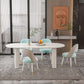 Stone Oval Dining Table Simple White Furniture with Solid Wood Double Pedestal Clearhalo 'Dining Tables & Seating' 'Dining Tables' 'dining_table' 'furn' 'furn_dining_table' 'Furniture' 'Kitchen & Dining Furniture' 1200x1200_2277d58d-56f5-4418-9fef-e4cdf1221866