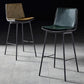 Contemporary Style Low Back Leather Armless Bar Stool with Metal Legs Clearhalo 'Bar Furniture' 'Bar Stools' 'bar_stools' 'furn' 'furn_bar_stools' 'Furniture' 'Kitchen & Dining Furniture' 1200x1200_2278fe2f-c356-436b-9a5b-b1d65ccf33e7