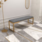 Contemporary Upholstered Bench Bedroom Rectangle Bench with Metal Legs Clearhalo 'Benches' 'Chairs & Seating' 'furn' 'furn_benches' 'Furniture' 'Living Room Furniture' 1200x1200_22792834-0ed2-4479-914e-c5bfd645c31b