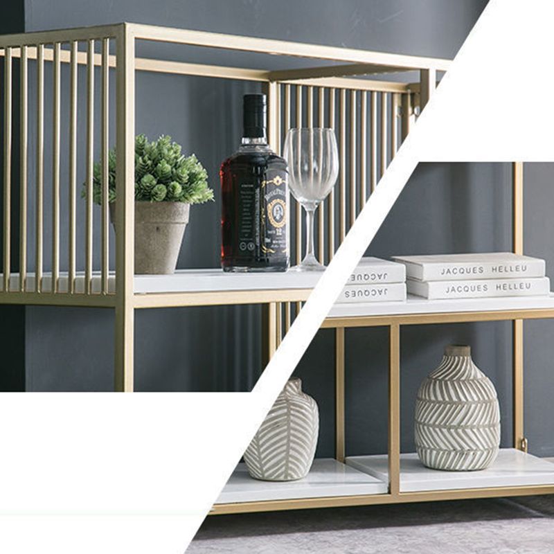 Glam Plank BOEKKAST Metal Open Back Bookshelf voor Home Office