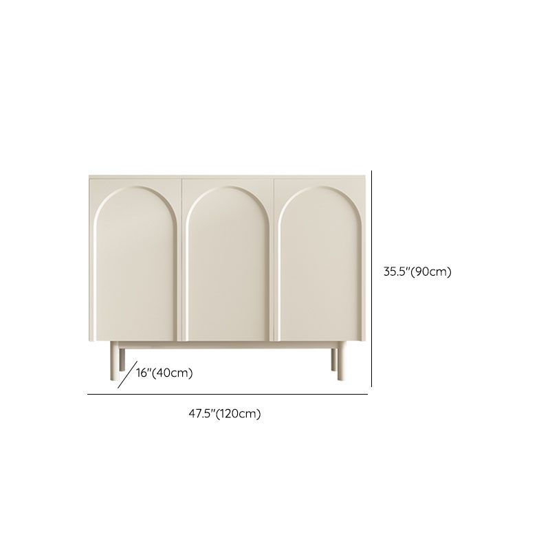 Moderno tavolo da tavolo a buffet in legno con porte per sala da pranzo