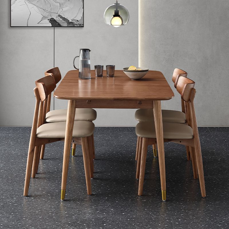 Extendable Ash Wood Table for Restaurant Rectangle Dining Table with 4 Legs Clearhalo ' dining_table' 'Dining Tables & Seating' 'Dining Tables' 'furn' 'furn_dining_table' 'Furniture' 'furniture_dining_table' 'Kitchen & Dining Furniture' 'kitchen&dining_furn' 'kitchen' 'kitchen_dining_table' 1200x1200_227f20e5-2c9d-44e9-90e6-db0cc3b84193