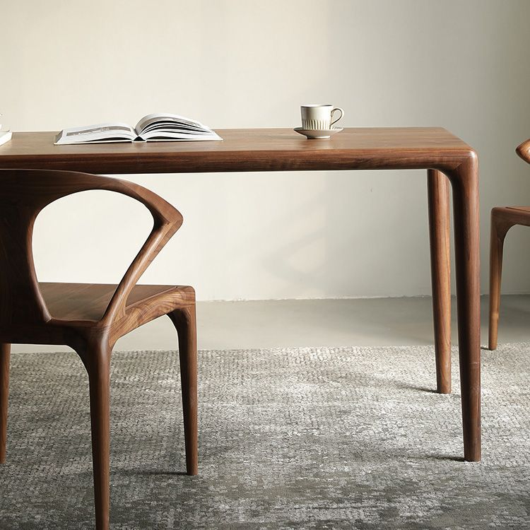 Industrial Dining Table Rectangular Table with Wooden Legs for Home Use Clearhalo 'Dining Tables & Seating' 'Dining Tables' 'dining_table' 'furn' 'furn_dining_table' 'Furniture' 'Kitchen & Dining Furniture' 1200x1200_227f3aa2-facb-473f-8368-53c48e5bb50d