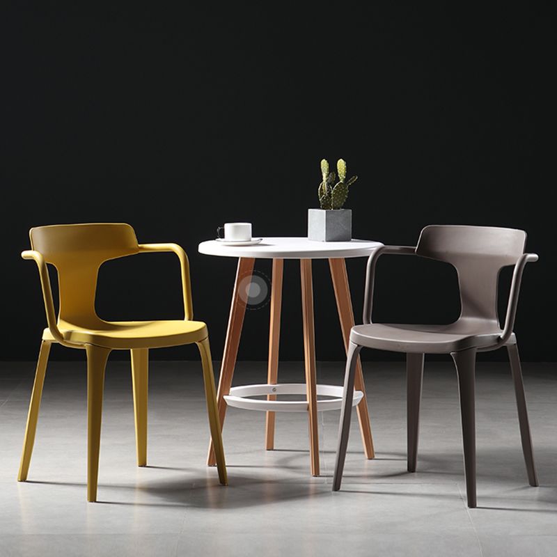 Contemporary Style Plastic Dining Chairs Dining Arm Side Chairs for Kitchen Clearhalo ' kitchen&dining_furn' 'Dining Chairs' 'Dining Tables & Seating' 'dining_chair' 'furn' 'furn_dining_chair' 'Furniture' 'furniture_dining_chair' 'Kitchen & Dining Furniture' 'kitchen' 1200x1200_22839724-ccf3-486c-8aa7-cc1f301dd9cf