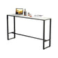 Modern Rectangle Pub Table Set 1/4 Pieces Marble Top Bar Table with Metal Stools Clearhalo 'Bar Furniture' 'furn' 'furn_home_bar_bar_sets' 'Furniture' 'Home Bars & Bar Sets' 'home_bar_bar_sets' 'Kitchen & Dining Furniture' 1200x1200_2283b4f2-c0bb-4bf4-ba9b-4d9c90efd256
