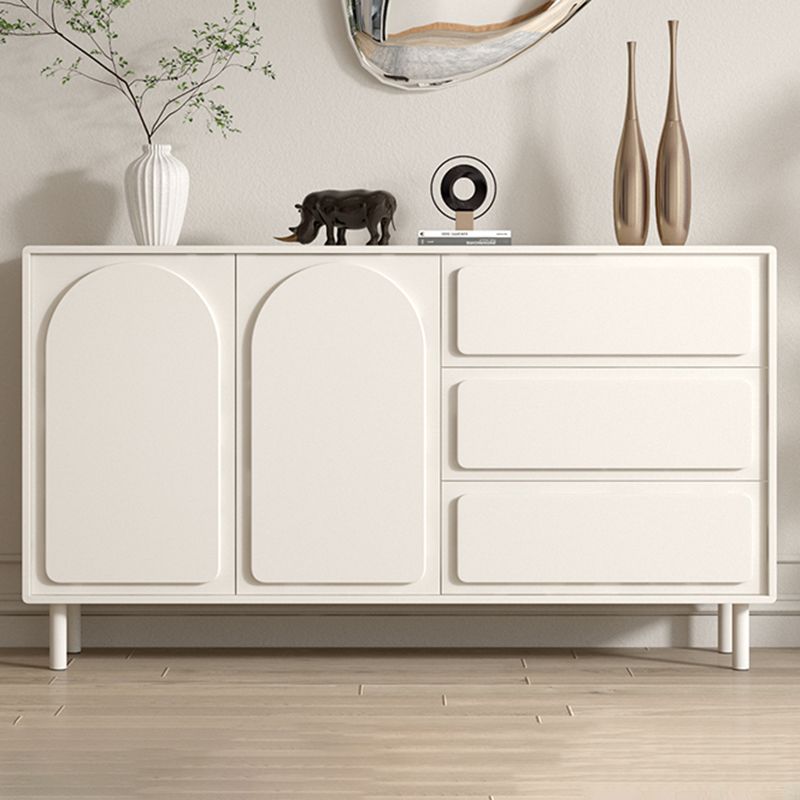 37.4"Tall White Wooden Cabinet , 3- Drawer Rectangle Accent Cabinet Clearhalo 'Cabinets & Chests' 'cabinets_chests' 'furn' 'furn_cabinets_chests' 'Furniture' 'Living Room Furniture' 1200x1200_2283e616-16ba-41ab-8cdb-3095d7c3deb7