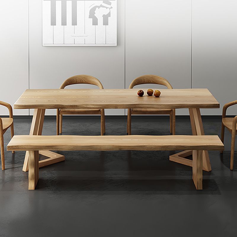 Set di dinette in stile moderno 1/2/7 PCs tavolo da pinetta in legno massiccio con sedie da pranzo