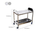 Moderno carrello da cucina in metallo in metallo aperto carrello da cucina in argento