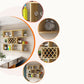 Wine Holder Rack Modern Wall Mounted Manufactured Wood for Kitchen