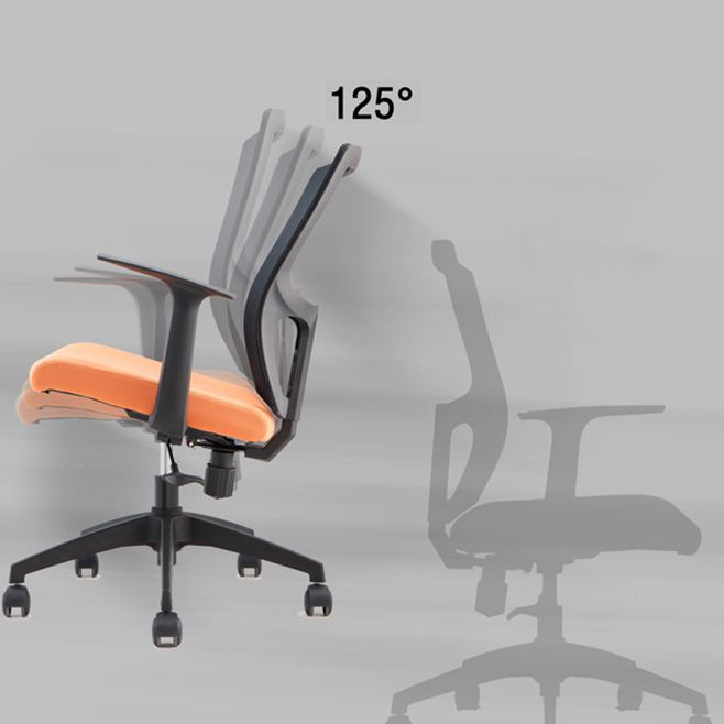 Contemporary Arm Chair Fixed Arms Mid-back Mesh Lumbar Support Office Chair Clearhalo 'furn' 'furn_office_chair' 'Furniture' 'Office Chairs' 'Office Furniture' 'office_chair' 1200x1200_228b1c78-ecd5-4a27-b84c-a4e0933271ac