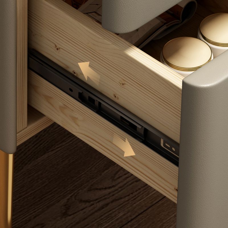 Klassiker Glamett Nachttisch Steinbettschrank mit 2 Schubladen