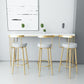 Glam Metal Bar and Counter Stool Low Back Stool with 4 Legs in Gold Clearhalo 'Bar Furniture' 'Bar Stools' 'bar_stools' 'furn' 'furn_bar_stools' 'Furniture' 'furniture_bar_stools' 'Kitchen & Dining Furniture' 1200x1200_228d7afa-44af-4e63-ad79-7e5e4e437382