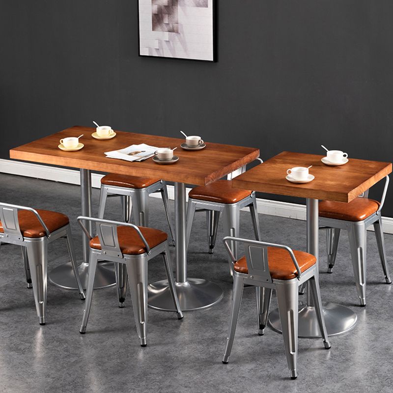 Industrial Style Solid Wood Dining Table Brown Table with Metal Base for Dinning Room Clearhalo ' dining_table' 'Dining Tables & Seating' 'Dining Tables' 'furn' 'furn_dining_table' 'Furniture' 'furniture_dining_table' 'Kitchen & Dining Furniture' 'kitchen&dining_furn' 'kitchen' 'kitchen_dining_table' 1200x1200_228e96d0-31b6-41d0-a295-c9ea1d8e6576