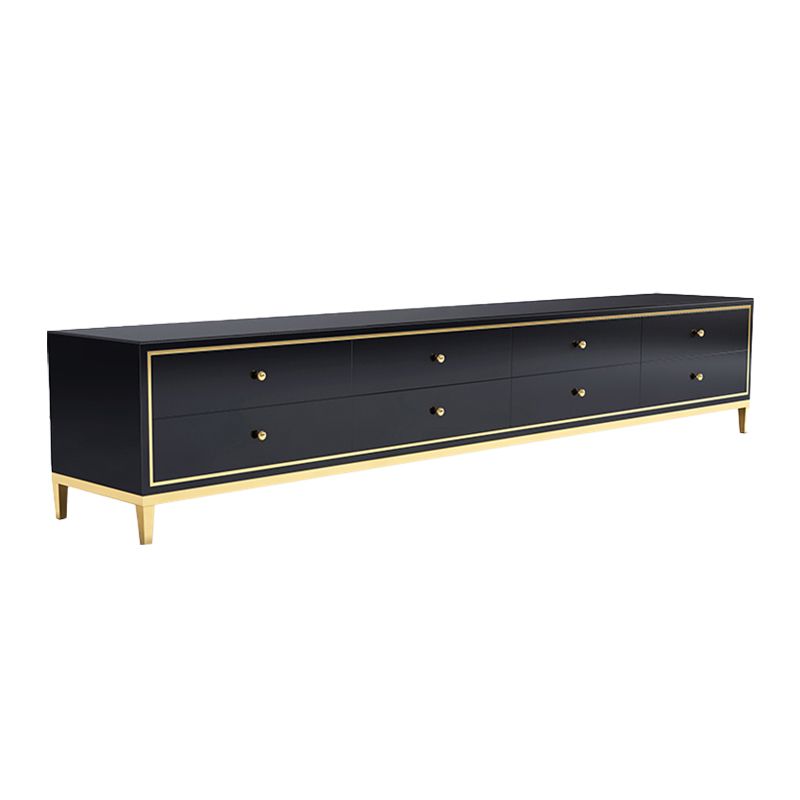 Glass Media Console Glam Media Console TV Stand with Drawers Clearhalo 'furn' 'furn_tv_stands_entertainment_centers' 'Furniture' 'Living Room Furniture' 'TV Stands & Entertainment Centers' 'TV Stands & Media Storage Furniture' 'tv_stands_entertainment_centers' 1200x1200_229000dd-c4ae-434f-b9f8-f8d487affd22