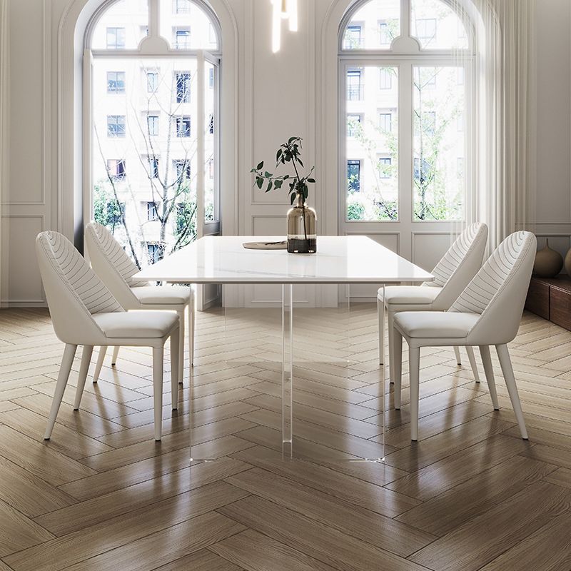 現代の焼結石のダイニングラウンドテーブルセット1/3/4/5ピースダイニングセット