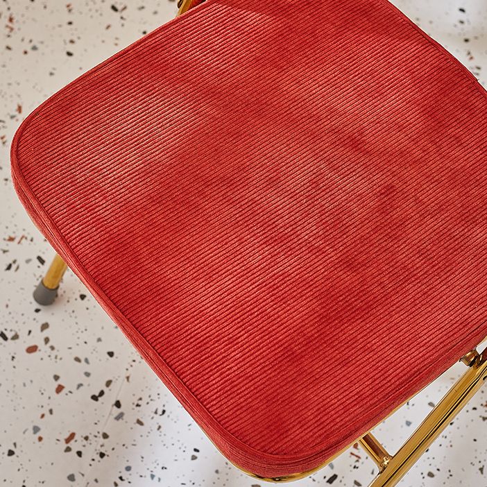 Scandinavian Open Back Velvet Side Chair Matte Finish Folding Dining Chairs Clearhalo ' kitchen&dining_furn' 'Dining Chairs' 'Dining Tables & Seating' 'dining_chair' 'furn' 'furn_dining_chair' 'Furniture' 'furniture_dining_chair' 'Kitchen & Dining Furniture' 'kitchen' 1200x1200_22932c1b-5234-4c60-ba18-cfb453c89a89