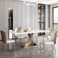 Modern Dining Rectangle Table Dining Sintered Stone Table for Home Use