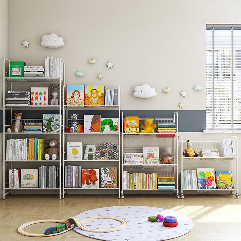 Modern Style Etagere Bookshelf Vertical Open Back Metal Bookcase for Home Clearhalo 'Bookcases' 'furn' 'furn_bookcases' 'Furniture' 'furniture_bookcases' 'Office Furniture' 1200x1200_2296d5db-1b64-40cf-966b-d53312c6cec8