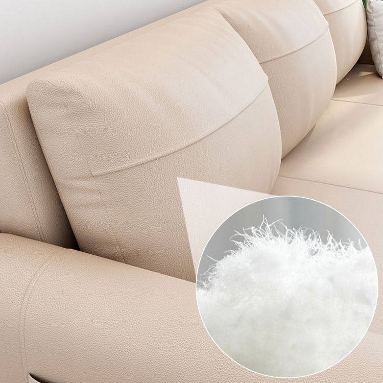 Cushion Back Sofa Futon Square Arms Convertible Sofa with Storage Clearhalo 'furn' 'furn_futons' 'Furniture' 'Futons & Daybeds' 'Futons' 'Living Room Furniture' 1200x1200_229912ef-db08-43aa-8a00-61cc673382a6