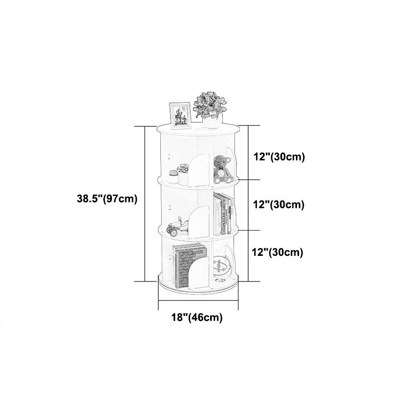 Manufactured Wood Corner Bookshelf White Contemporary Closed Back Bookshelf Clearhalo 'Bookcases' 'furn' 'furn_bookcases' 'Furniture' 'furniture_bookcases' 'kitchen' 'kitchen_bookcases' 'Living Room Furniture' 'Office Furniture' 1200x1200_2299b623-655e-4380-9e52-cacd0f3a6c27