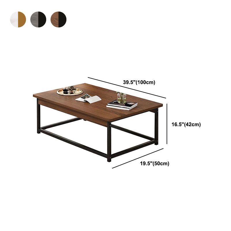 Rectangular Frame Base Wooden Table Modern Style Coffee Table Clearhalo 'Coffee & Accent Tables' 'Coffee Tables' 'coffee_tables' 'furn' 'furn_coffee_tables' 'Furniture' 'Living Room Furniture' 1200x1200_229a6a87-e98e-4186-ad96-315a19884e0e