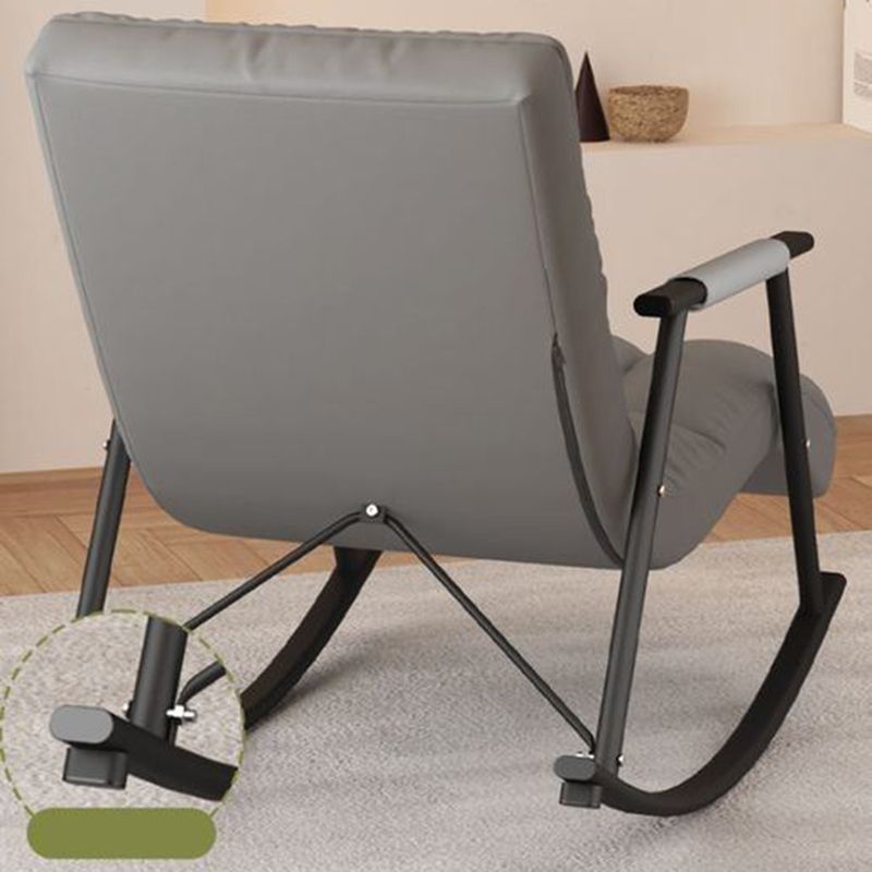 Classic Tufted Recliner Chair Pure Color Indoor Rocker Chair with Dark legs Clearhalo 'Chairs & Seating' 'furn' 'furn_rocking_chairs' 'Furniture' 'Living Room Furniture' 'Rocking Chairs' 'rocking_chairs' 1200x1200_229ae5c8-48b1-4ca6-8d27-27ea17d6c49a