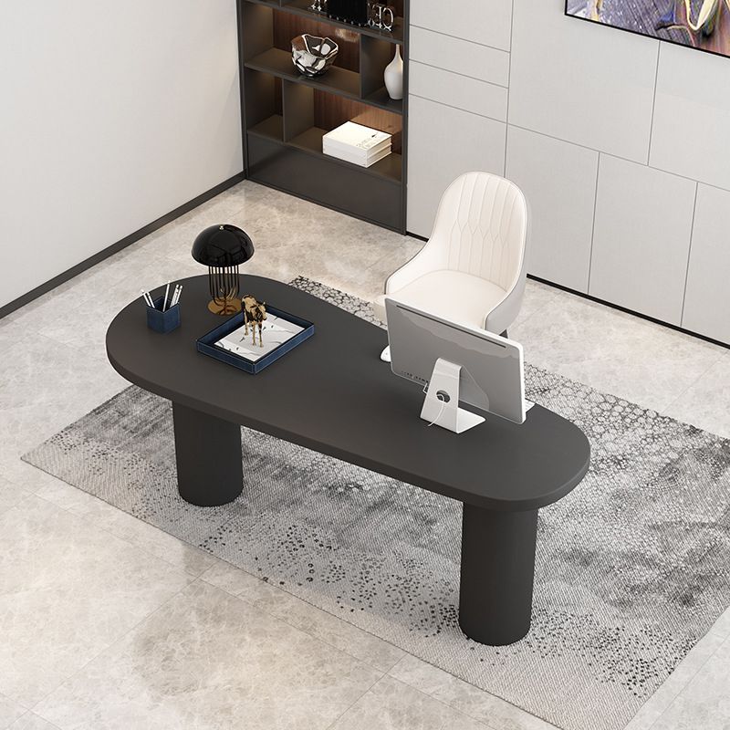 Scrivania in bianco e nero Scrivania da ufficio in legno di frassino industriale