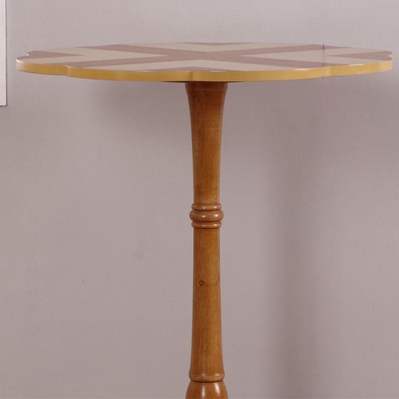 Brown Solid Oak End Table, Round Gloss Contemporary Side Table Clearhalo 'Coffee & Accent Tables' 'End & Side Tables' 'end_side_table' 'end_side_tables' 'furn' 'furn_end_side_tables' 'Furniture' 'furniture_end_side_table' 'Living Room Furniture' 1200x1200_229bd918-cd51-4c02-a843-f43c1a0ab1a7