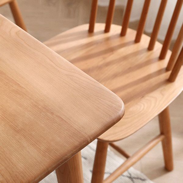 Rectangle Cherry Wood Dining Table Modern Wood Table in Nature with 4 Legs Clearhalo ' dining_table' 'Dining Tables & Seating' 'Dining Tables' 'furn' 'furn_dining_table' 'Furniture' 'furniture_dining_table' 'Kitchen & Dining Furniture' 'kitchen&dining_furn' 'kitchen' 'kitchen_dining_table' 1200x1200_229d12f6-47ce-4a41-a67d-ce8a62472a65