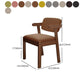 Contemporary Dining Open Back Chair Arm Chair with Wooden Legs for Kitchen Clearhalo ' kitchen&dining_furn' 'Dining Chairs' 'Dining Tables & Seating' 'dining_chair' 'Furniture' 'furniture_dining_chair' 'Kitchen & Dining Furniture' 'kitchen' 1200x1200_229d2407-0448-406e-add8-22c1b91e7c5d