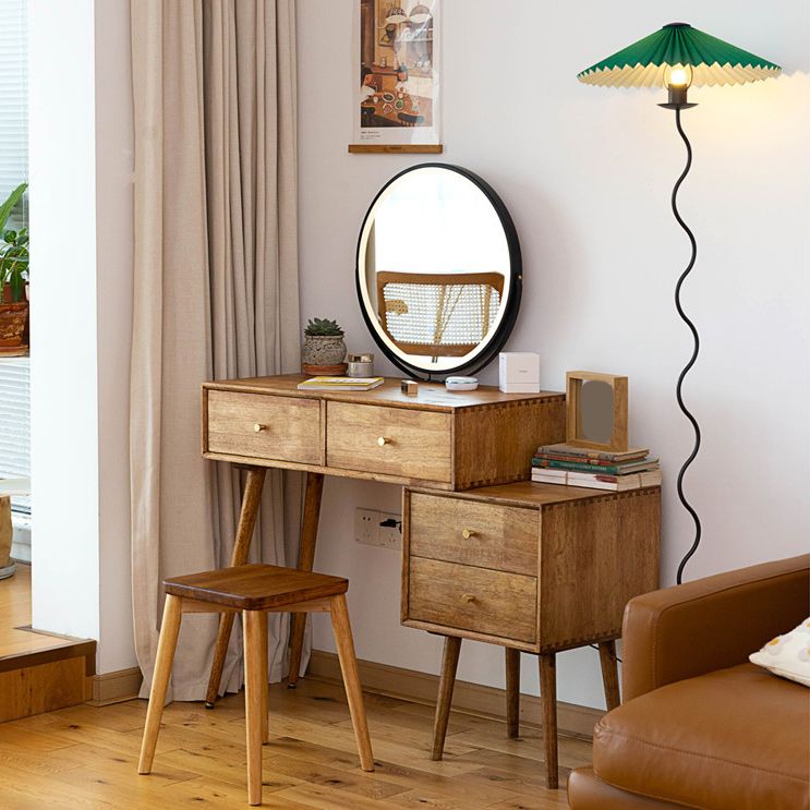 Traditions With Drawer Bedroom Mirror Solid Wood Vanity Dressing Table