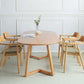 Modern Oval Dining Table Pine Solid Wood Dining Table for Kitchen Clearhalo 'Dining Tables & Seating' 'Dining Tables' 'dining_table' 'furn' 'furn_dining_table' 'Furniture' 'Kitchen & Dining Furniture' 1200x1200_229d5fb0-a569-405f-a839-6f0eabefe078