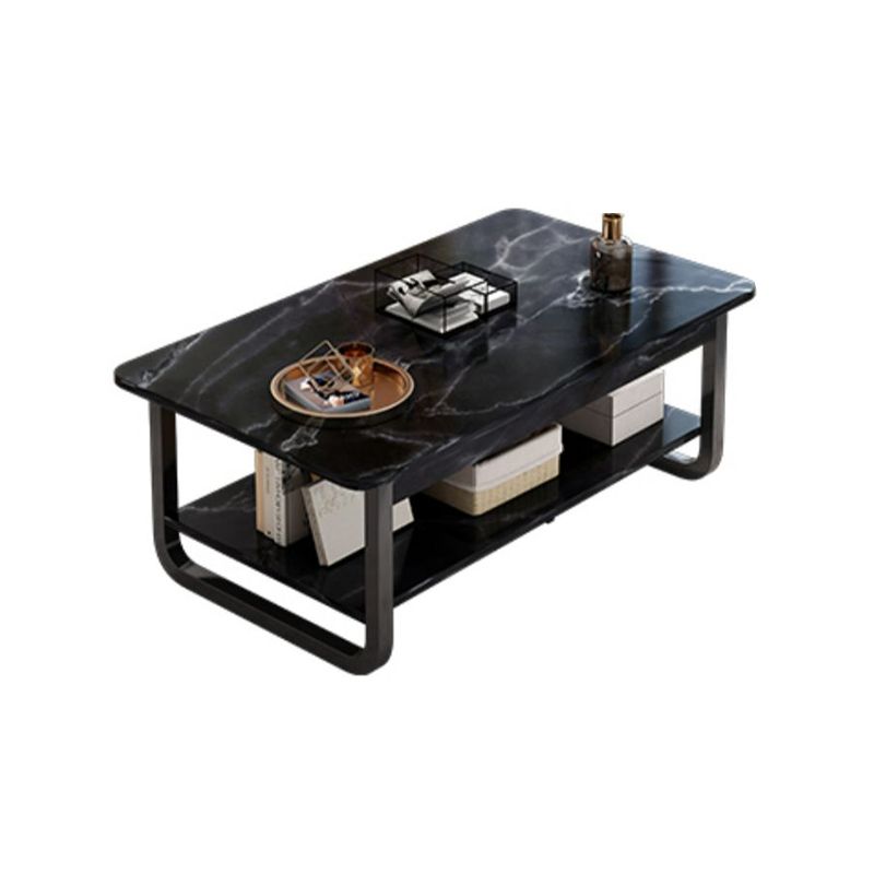 4 Legs Storage Coffee Table Set Modern Wood Rectangle Coffee Table Clearhalo 'Coffee & Accent Tables' 'Coffee Tables' 'coffee_tables' 'furn' 'furn_coffee_tables' 'Furniture' 'Living Room Furniture' 1200x1200_229dab66-bb91-4469-9182-2f19c31ff3a2