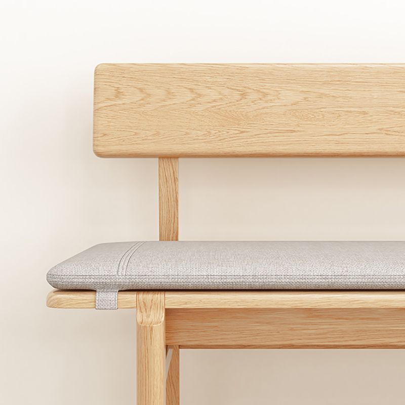 Back Included Bench, 29.5"H Dining Bench with Solid Wood Frame Clearhalo 'Benches' 'Chairs & Seating' 'furn' 'furn_benches' 'Furniture' 'Living Room Furniture' 1200x1200_229f0b9b-cb6e-46ce-ab6c-45c2b24a4a8c