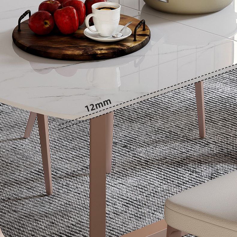 Extendable Sintered Stone Top Dining Set Rectangle 1/4/5/7 Pieces Dining Table with Chairs Clearhalo 'Dining Room Sets' 'Dining Tables & Seating' 'dining_room_set' 'furn' 'furn_dining_room_set' 'Furniture' 'furniture_dining_room_set' 'Kitchen & Dining Furniture' 1200x1200_22a1aaa4-2bfa-4b69-a530-d13ec95ae4a9