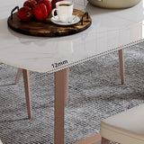 Extendable Sintered Stone Top Dining Set Rectangle 1/4/5/7 Pieces Dining Table with Chairs Clearhalo 'Dining Room Sets' 'Dining Tables & Seating' 'dining_room_set' 'furn' 'furn_dining_room_set' 'Furniture' 'furniture_dining_room_set' 'Kitchen & Dining Furniture' 1200x1200_22a1aaa4-2bfa-4b69-a530-d13ec95ae4a9