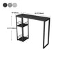 Industrial Black Iron Bar Dining Table with Stone Top Rectangle Indoor Bistro Table Clearhalo 'Bar Furniture' 'Bar Tables' 'bar_tables' 'furn' 'furn_bar_tables' 'Furniture' 'furniture_bar_tables' 'Kitchen & Dining Furniture' 1200x1200_22a1cf05-0c34-4e36-8da4-74959fa03c30