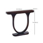 Solid Wood Half Moon Console Table 33.46" Tall 1-shelf Accent Table