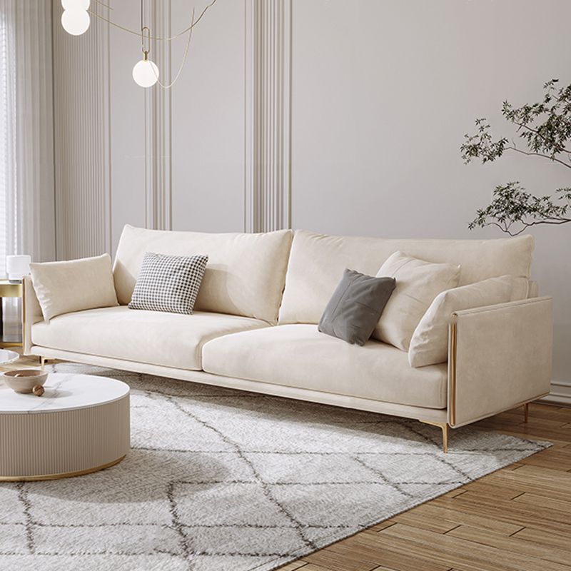 Living Room Velvet Settee Pillow Top Arm Standard Sofa with Cushion Back Clearhalo 'furn' 'furn_sofas' 'Furniture' 'furniture_sofas' 'Living Room Furniture' 'Sofa' 'sofas' 1200x1200_22a73c44-2833-4e7e-9737-0b6970f8591c