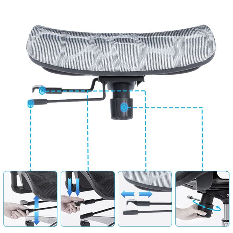 Chaise de bureau de hauteur de siège réglable chaise de bureau contemporaine avec roues