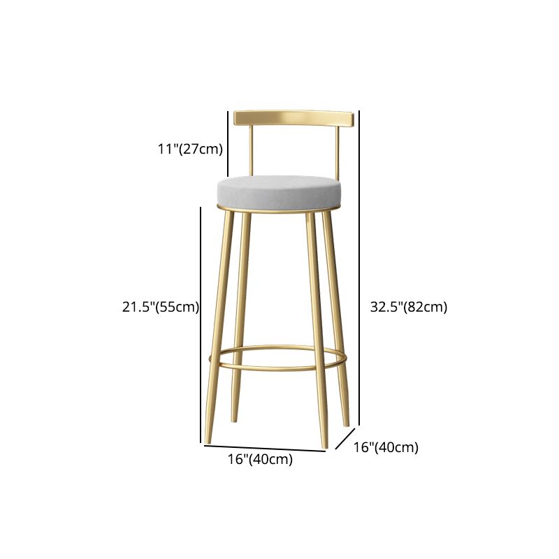 Modern Style Iron Bar Stool with Footrest Low Back Milk Tea Shop Simple Bar Stool Clearhalo 'Bar Furniture' 'Bar Stools' 'bar_stools' 'furn' 'furn_bar_stools' 'furniture_bar_stools' 'Kitchen & Dining Furniture' 'kitchen&dining_furn' 'kitchen' 'kitchen_furn' Furniture' 1200x1200_22a8a206-c551-478c-8d03-5da36208dca9
