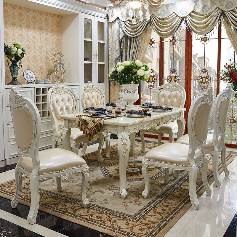 VICTORIA RECTANGE TABLE SET 1/2/7 PIÈCES DUSING SET pour la maison