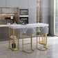 1/2/3 Pieces Pub Dining Set Industrial Rectangular Bar Pub Table Set Clearhalo 'Bar Furniture' 'furn' 'furn_home_bar_bar_sets' 'Furniture' 'Home Bars & Bar Sets' 'home_bar_bar_sets' 'Kitchen & Dining Furniture' 1200x1200_22ad57e2-610c-4b4e-b699-122e01d87cf8