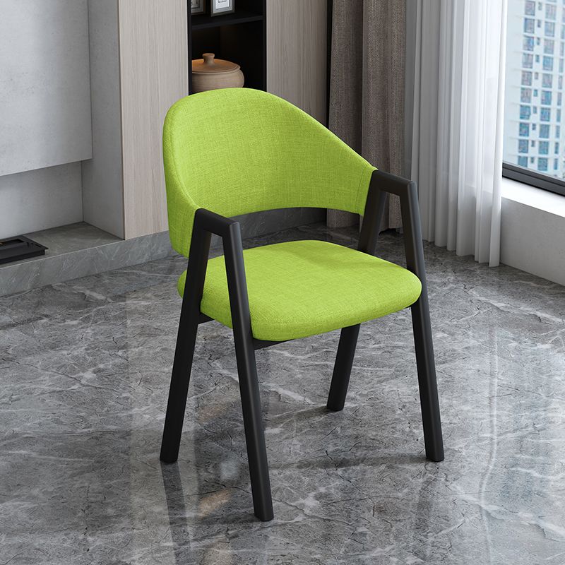 Modern Style Metal Side Chair Open Back Dining Side Chair with Black Legs Clearhalo 'Dining Chairs' 'Dining Tables & Seating' 'dining_chair' 'furn' 'furn_dining_chair' 'Furniture' 'furniture_dining_chair' 'Kitchen & Dining Furniture' 1200x1200_22ae5ede-fb92-408d-ab83-7f16a8d21854