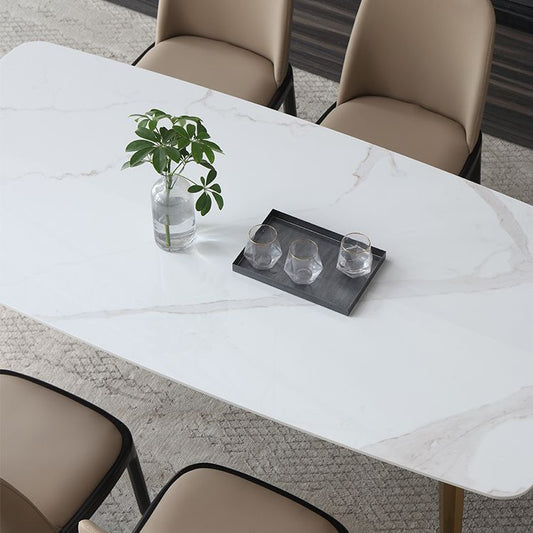 1/4/5/7 Pcs Metal Glam Dining Room Set with Rectangle Table Dining Set Clearhalo 'Dining Room Sets' 'Dining Tables & Seating' 'dining_room_set' 'furn' 'furn_dining_room_set' 'Furniture' 'furniture_dining_room_set' 'Kitchen & Dining Furniture' 'kitchen&dining_furn' 'kitchen' 1200x1200_22b008d2-ede0-488c-9d0d-177a22a47228