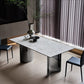 Simple Style Dinette Table Rectangle Stone Dinner Table for Kitchen Clearhalo 'Dining Tables & Seating' 'Dining Tables' 'dining_table' 'furn' 'furn_dining_table' 'Furniture' 'Kitchen & Dining Furniture' 1200x1200_22b093d1-2631-4325-baad-96cf1982c98b