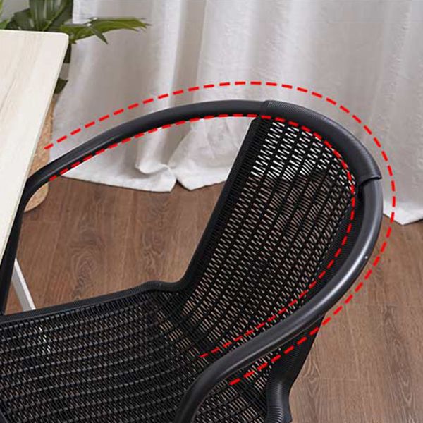 Eigentijdse stijl armstoel plastic dineren accentstoel voor eetkamer