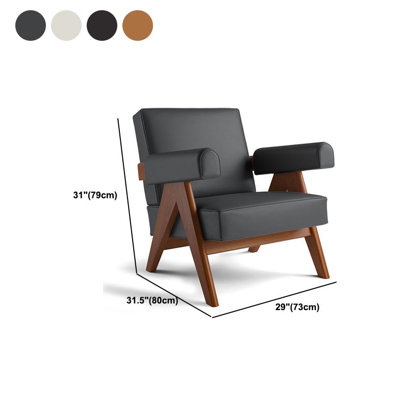 31.50" Wide Contemporary Style Single Sofa Chair Fixed Back Round Arms Chair Clearhalo 'Accent Chairs' 'accent_chairs' 'Chairs & Seating' 'furn' 'furn_accent_chairs' 'Furniture' 'Living Room Furniture' 1200x1200_22b1fc33-3513-43e3-935a-07ed7e694a5e