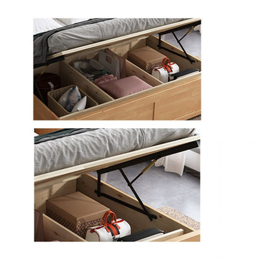 Massives Holzstandardbett mit Kopfteilplattenbett zeitgemäß